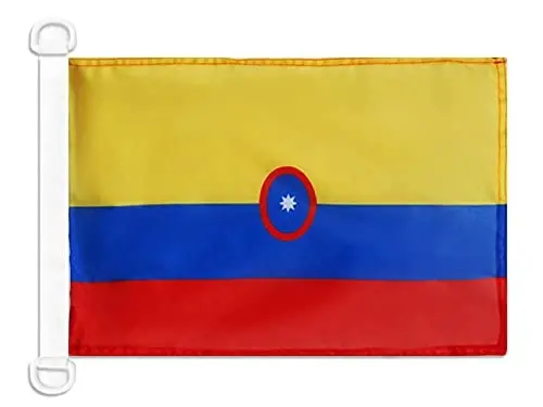 Colombia Civil Ensign NAUTICAL Flag 18'' x 12'' - Colombian merchant flags 30 x 45 cm. - Banner 12x18 in for boat - AZ FLAG - 1