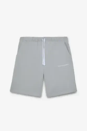 COLOMBIA Erkak 2 Li Set Comfort Fit Polarsız Nakışlı Açık Gri Eşofman Takımı-Açık Gri - GRIMELANGE (1)