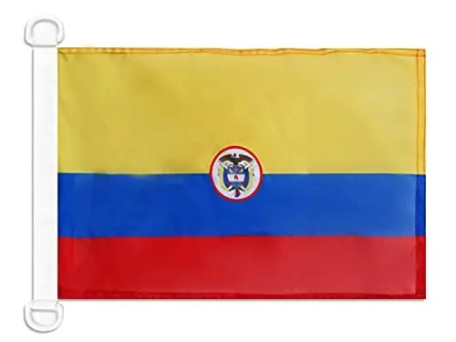 Colombia Naval Ensign NAUTICAL Flag 18'' x 12'' - Colombian War flags 30 x 45 cm. - Banner 12x18 in for boat - AZ FLAG 