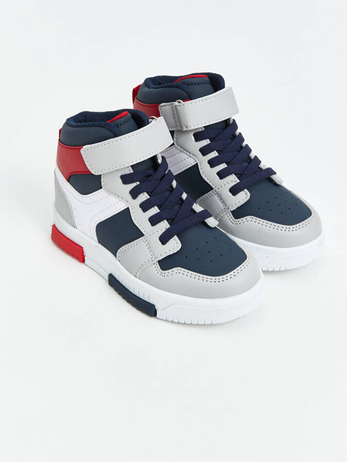 Color Block Ankle-High Boys' Sports Shoes - 6