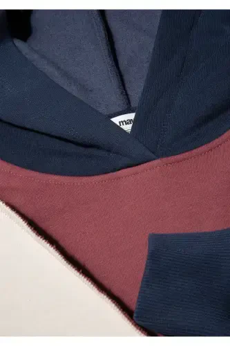 Color Block Hooded Sweatshirt 1s10170-70399 - 6