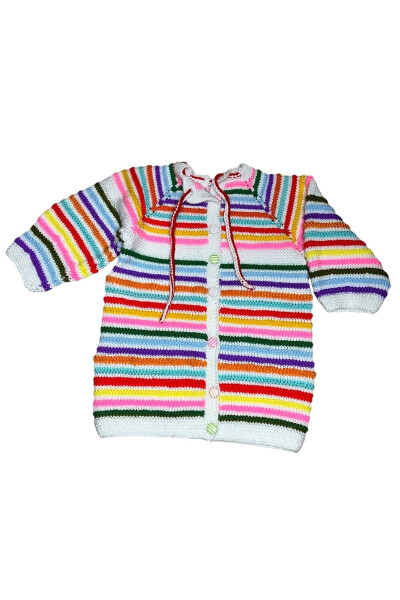 Colorful baby cardigan - 1