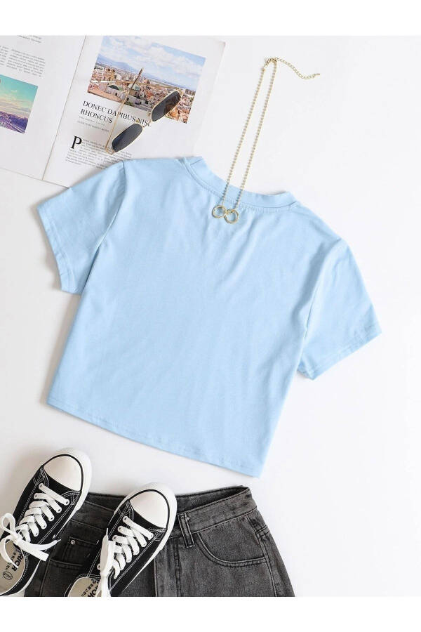 Colorful Oversize Crop T-shirt - 4