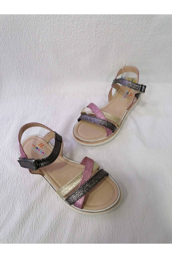 Colorful Padded Sole Girl Sandals - 1