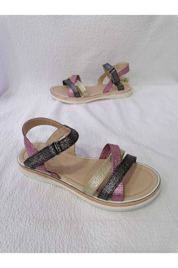 Colorful Padded Sole Girl Sandals - 5