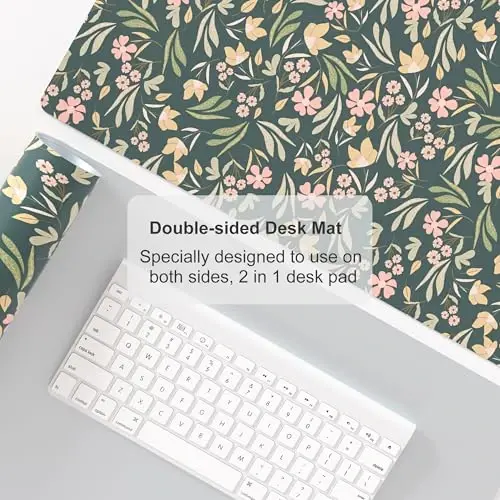 Colorful Star Large Mouse Pad, PU Leather Waterproof Desk Mat, Computer Gaming Mouse Pad, XXL Extended Mousepad Non Slip Desk Pad for School Office Home 31.5
