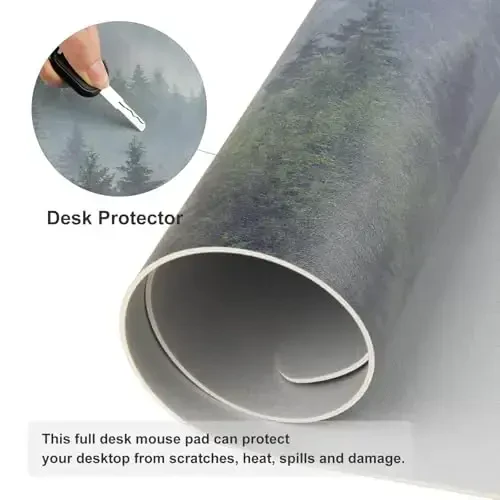 Colorful Star Large Mouse Pad, PU Leather Waterproof Desk Mat, Computer Gaming Mouse Pad, XXL Full Desk Mousepad Non Slip Desk Pad for School Office Home 31.5