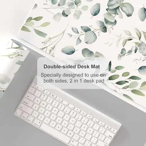 Colorful Star Large Mouse Pad, PU Leather Waterproof Desk Mat, Computer Gaming Mouse Pad, XXL Full Table Mousepad Non Slip Desk Pad for School Office Home 23.6