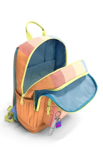 Colorful Striped Autumn 3-Piece School Bag Set-Multicolor - 4