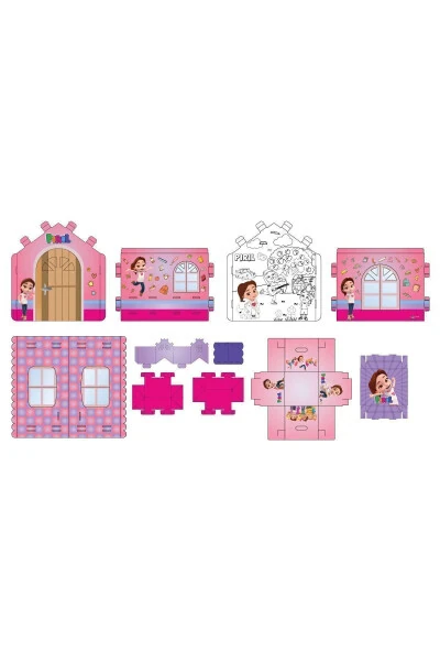 Coloring Children's Playhouse - Toy box - 3