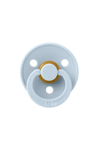Colour Kauçuk Emzik - Baby Blue 0-6 Ay - BIBS (1)