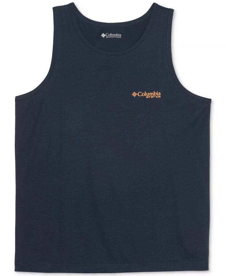 Columbia Navy Logosi bilan Erkaklar uchun Balık ovlash kiyimlari Tank Top - 2