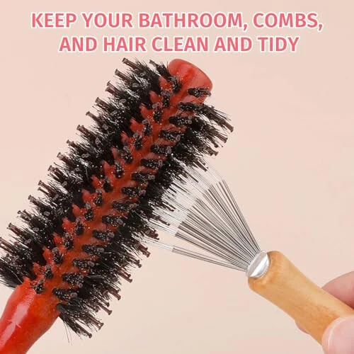 Comb and Brush Cleaner Tool Set - 3 Pieces with Rake Design for Home and Salon Use - 5