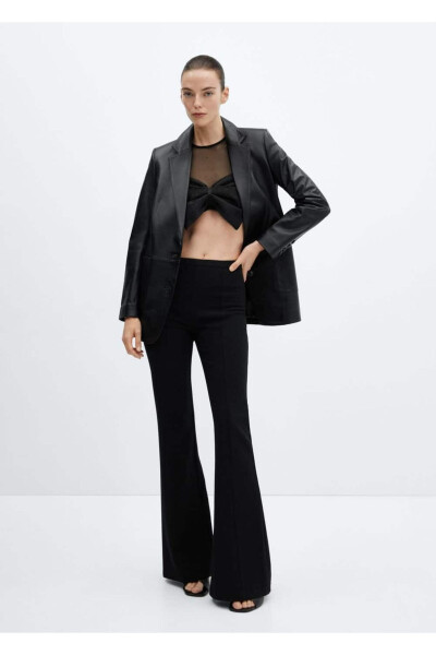 Combined Lace Detail Knit Blouse - MANGO WOMAN (1)