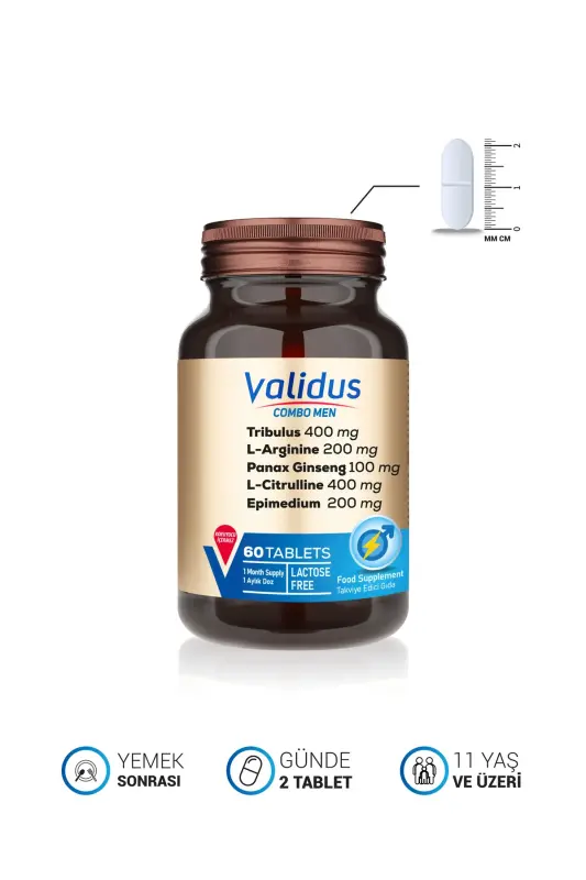 Combo-men Tribulus 400 Mg + L-arginine 200 Mg + Maca 100 Mg 60 Tablet - 4