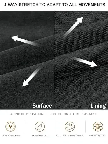 Comdecevis erkaklar kargo jogger shimlar Streç sport shimlar Slim Fit Taktik shimlar Fermuar cho'ntakli kundalik shimlar - 3