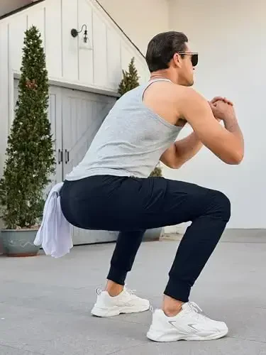 Comdecevis erkaklar kargo jogger shimlar Stretch sport shimlar Slim Fit taktik shimlar fermuar cho'ntaklar bilan kundalik shimlar - 6