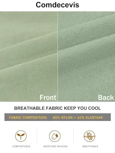 Comdecevis erkaklar kargo jogger shimlar Stretch sport shimlar Slim Fit taktik shimlar fermuar cho'ntaklar bilan Kundalik shimlar - 3