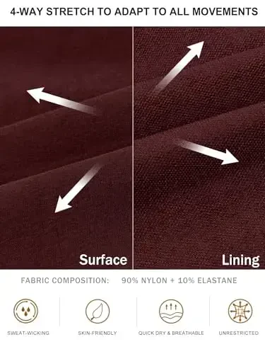 Comdecevis erkaklar kargo jogger shimlar Stretch sport shimlar Slim Fit taktik shimlar fermuar cho'ntaklari bilan kundalik shimlar - 3