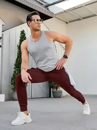 Comdecevis erkaklar kargo jogger shimlar Stretch sport shimlar Slim Fit taktik shimlar fermuar cho'ntaklari bilan kundalik shimlar - 5