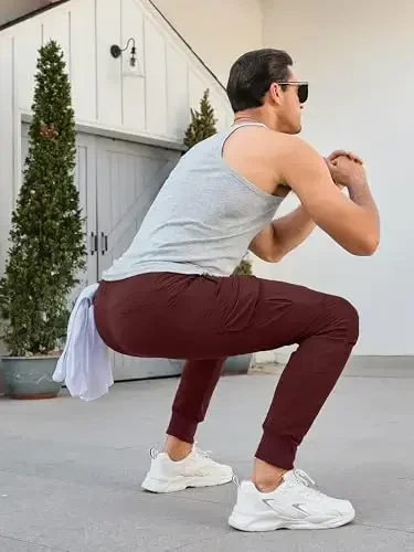 Comdecevis erkaklar kargo jogger shimlar Stretch sport shimlar Slim Fit taktik shimlar fermuar cho'ntaklari bilan kundalik shimlar - 6