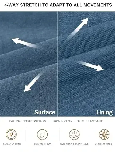 Comdecevis erkaklar kargo jogger shimlar Stretch sport shimlar Slim Fit taktik shimlar fermuar cho'ntakli kundalik shimlar - 3