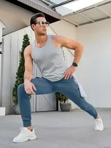 Comdecevis erkaklar kargo jogger shimlar Stretch sport shimlar Slim Fit taktik shimlar fermuar cho'ntakli kundalik shimlar - 5