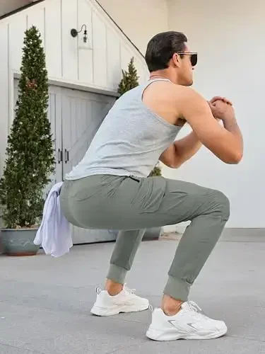 Comdecevis erkaklar kargo jogger shimlar Stretch sport shimlar Slim Fit taktik shimlar fermuar cho'ntakli kundalik shimlar - 6