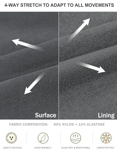 Comdecevis erkaklar kargo jogger shimlar Stretch sport shimlari Tor o'lchamli taktik shimlar Fermuar cho'ntaklar bilan Kundalik shimlar - 3