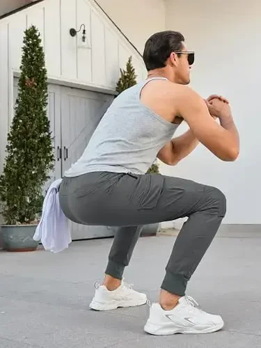 Comdecevis erkaklar kargo jogger shimlar Stretch sport shimlari Tor o'lchamli taktik shimlar Fermuar cho'ntaklar bilan Kundalik shimlar - 6