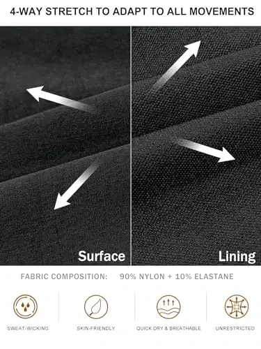 Comdecevis Men's Cargo Jogger Pants Stretch Sweatpants Slim Fit Tactical Pants with Zipper Pockets Casual Trousers - 3