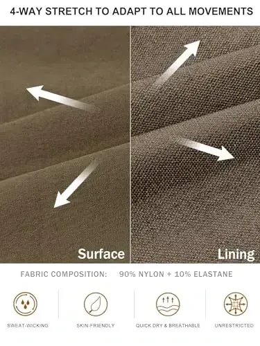 Comdecevis Men's Cargo Jogger Pants Stretch Sweatpants Slim Fit Tactical Pants with Zipper Pockets Casual Trousers - 3