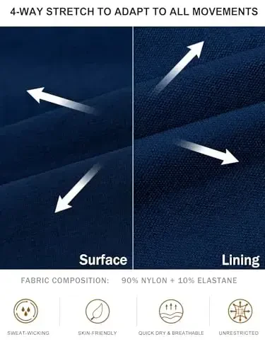 Comdecevis Men's Cargo Jogger Pants Stretch Sweatpants Slim Fit Tactical Pants with Zipper Pockets Casual Trousers - 3