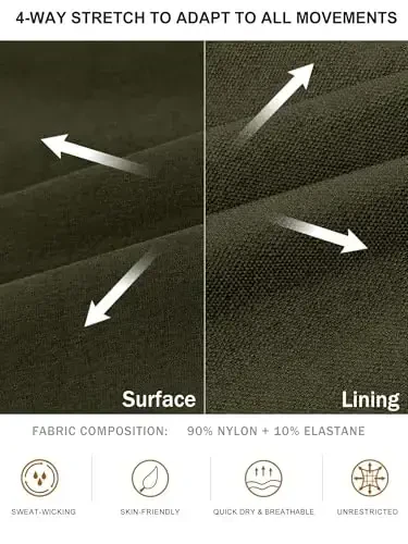 Comdecevis Men's Cargo Jogger Pants Stretch Sweatpants Slim Fit Tactical Pants with Zipper Pockets Casual Trousers - 3