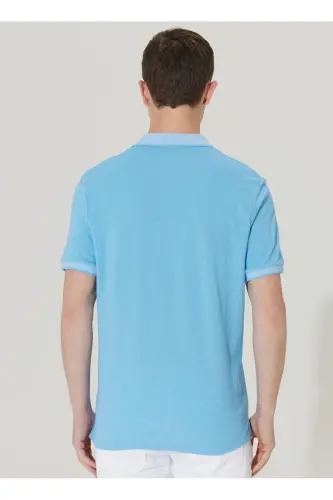 Comfort Fit Qulay Kesimli Polo Yoqali Футболка - 6