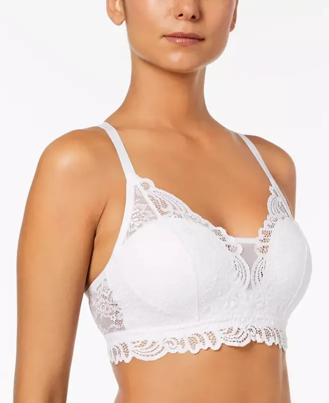 Comfort Revolution Lace Desire Shaping Wireless Bra DF6591 - White - BALI