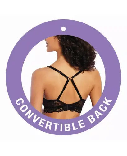 Comfort Revolution Lace Desire Shaping Wireless Bra DF6591-Black - 2