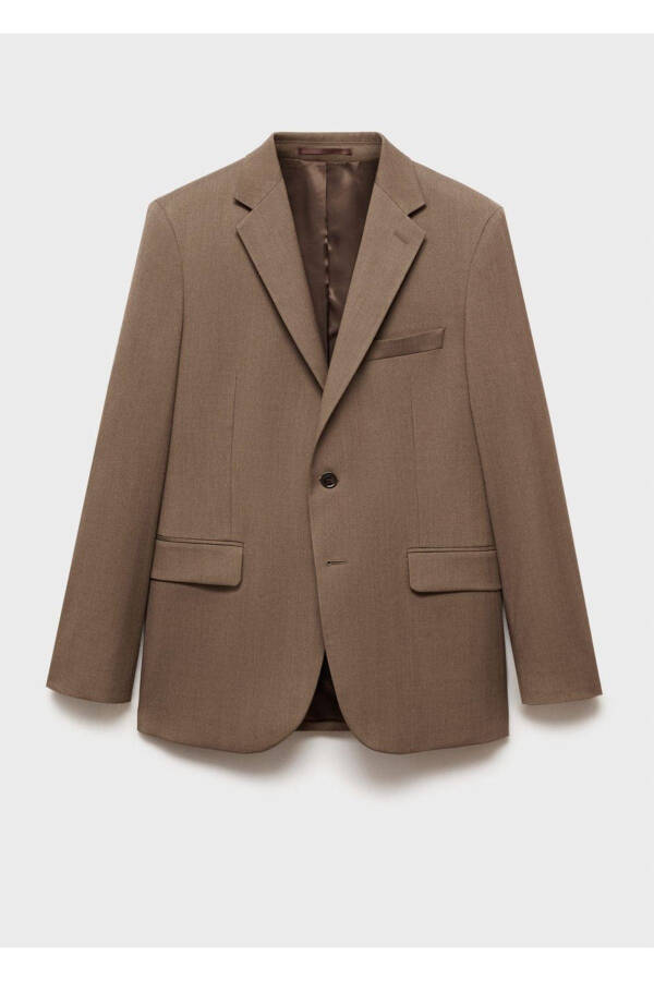 Comfort Stretch Fabric Slim Fit Blazer Jacket - 3