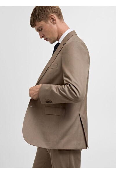 Comfort Stretch Fabric Slim Fit Blazer Jacket - 7