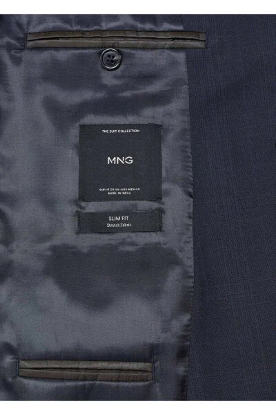 Comfort Stretch Fabric Slim Fit Blazer Jacket - 5