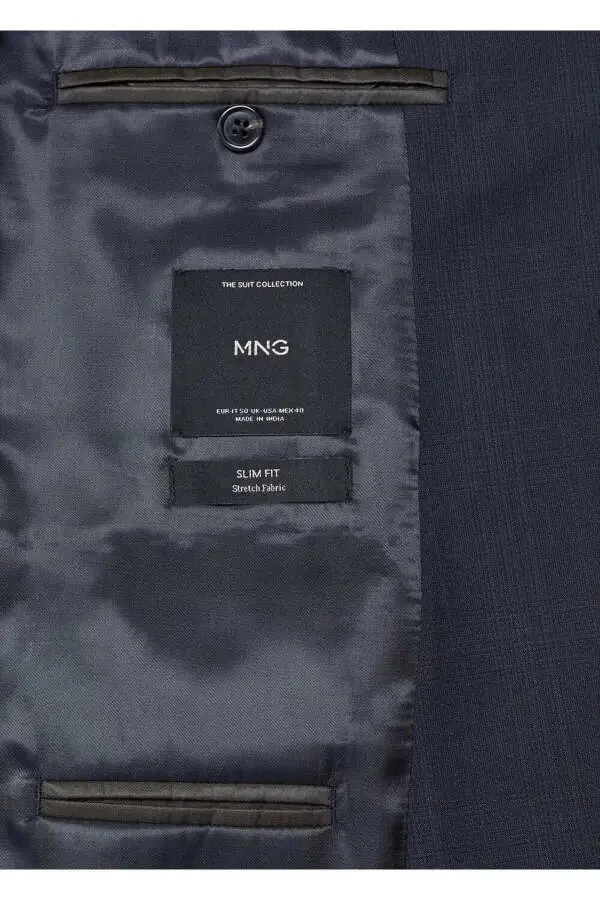 Comfort Stretch Fabric Slim Fit Blazer Jacket - 5