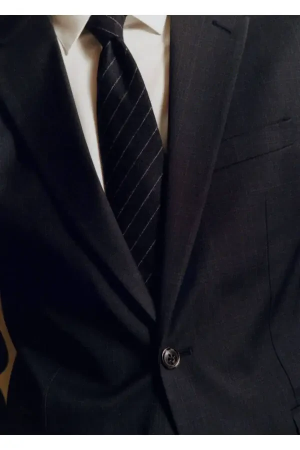 Comfort Stretch Fabric Slim Fit Blazer Jacket - 7