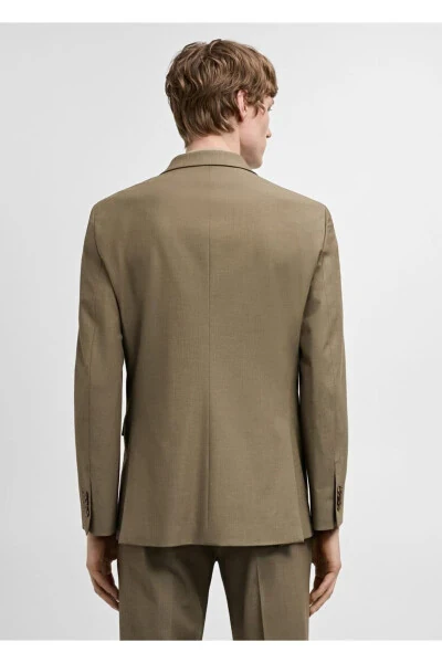 Comfort Stretch Fabric Slim Fit Blazer Jacket - 4