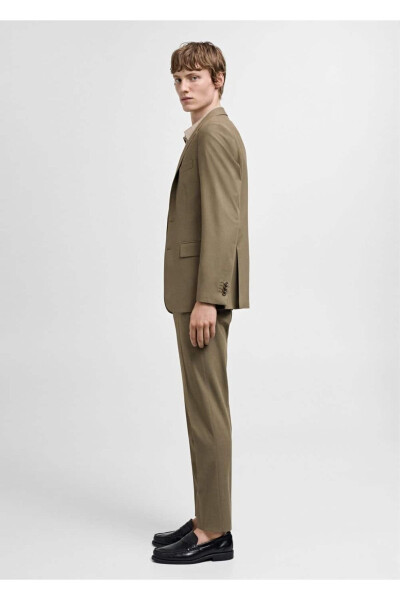 Comfort Stretch Fabric Slim Fit Blazer Jacket - 6