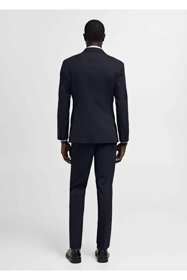 Comfort Stretch Fabric Slim-Fit Blazer Jacket - 4