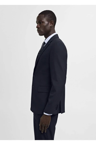 Comfort Stretch Fabric Slim-Fit Blazer Jacket - 7