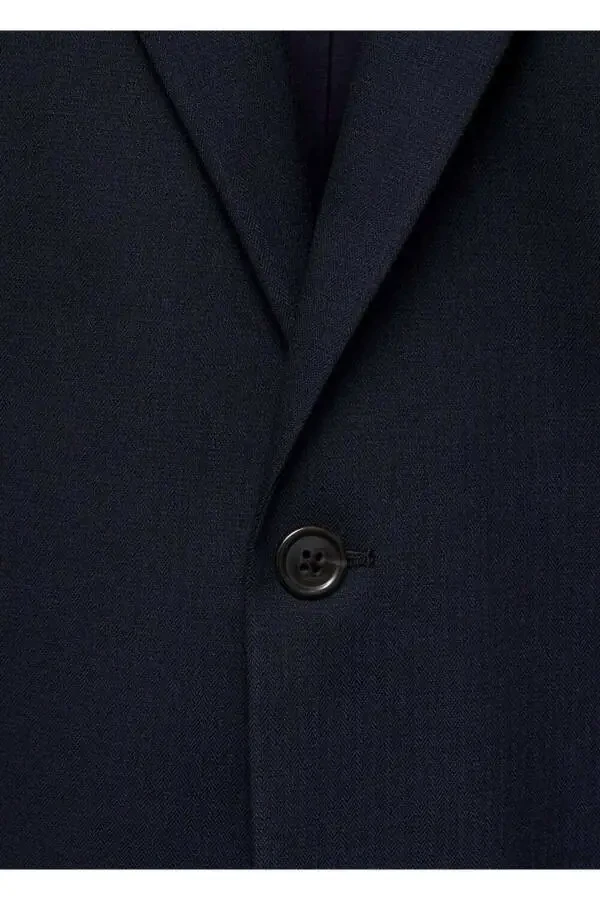 Comfort Stretch Fabric Slim-Fit Blazer Jacket - 8