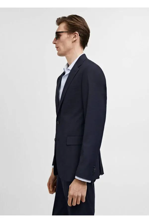 Comfort Strech kumaş dar kesim blazer ceket - 8