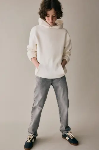 Comfort Stretch Slim Fit Jeans-Açık gri - 3