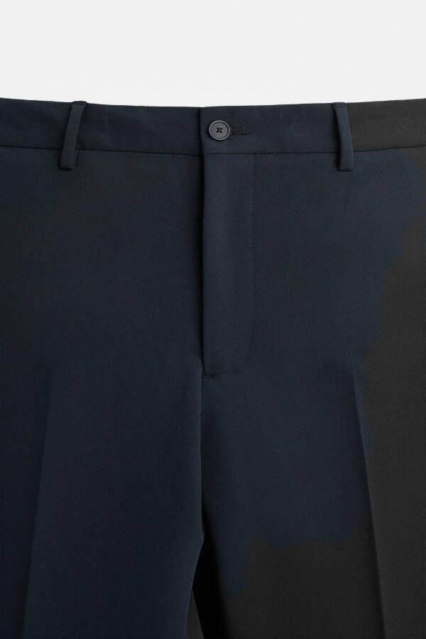 COMFORTABLE CLASSIC PANTS Blueish Green Black NAVY - 31